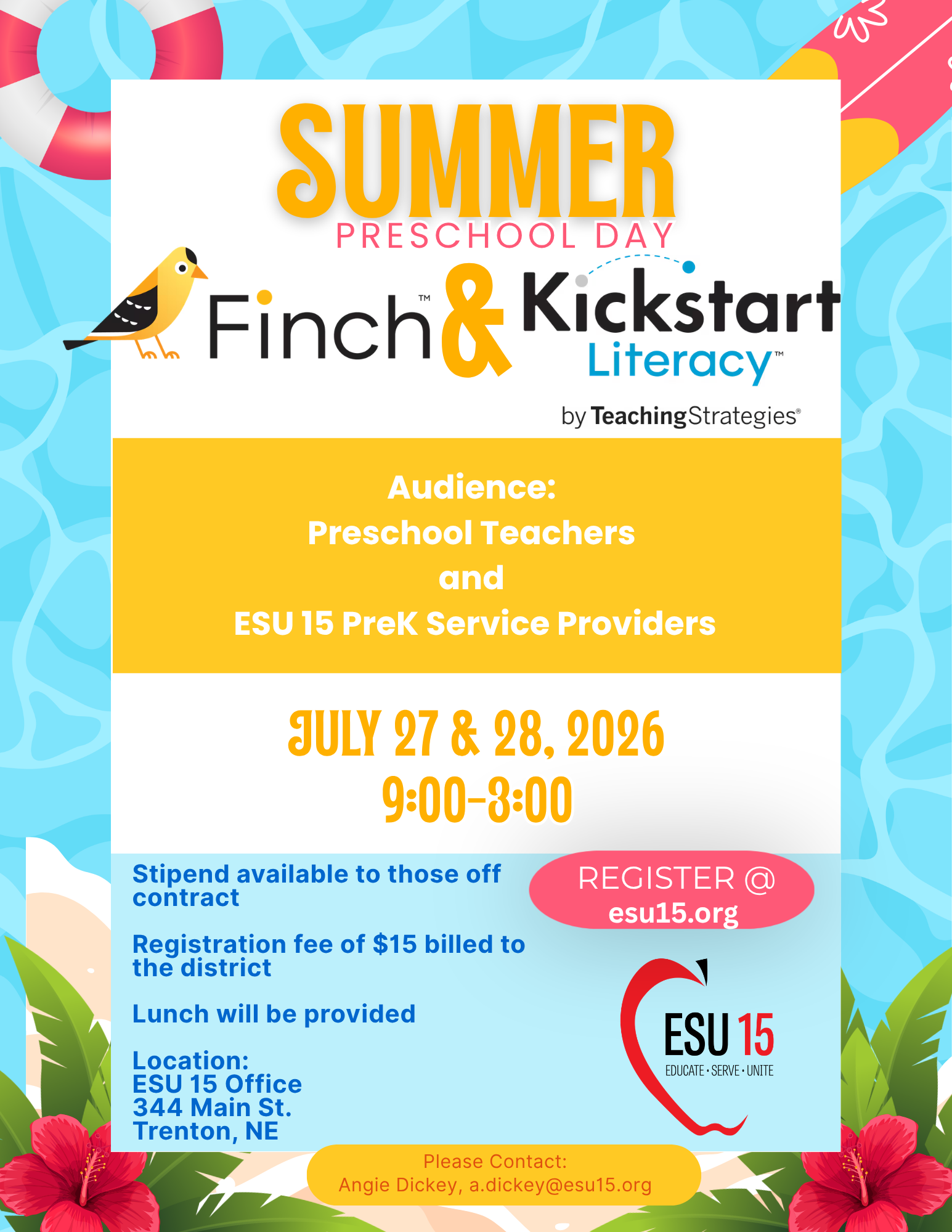 Finch & Kickstart Literacy Training for Preschool